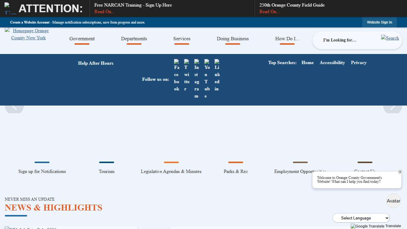 Orange County, NY | Official Website